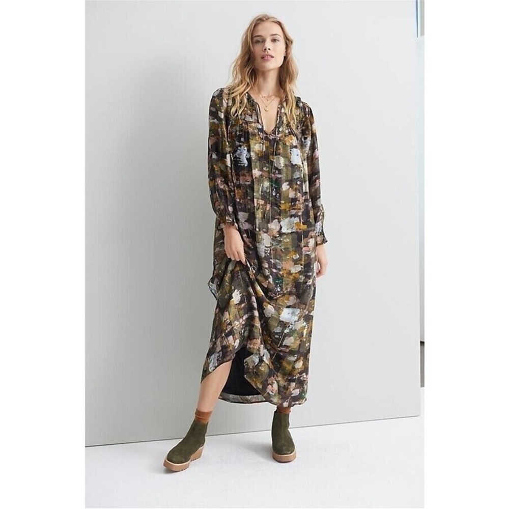 Anthropologie Blair Shimmer Maxi Dress